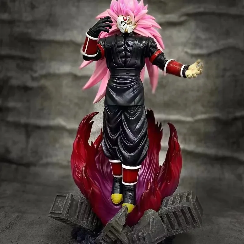 

Anime Dragon Ball Z Super Saiyan Son Goku Kakarotto Zamasu Pink Hair Mask PVC Action Figure Collectible Model Doll Toy 32cm