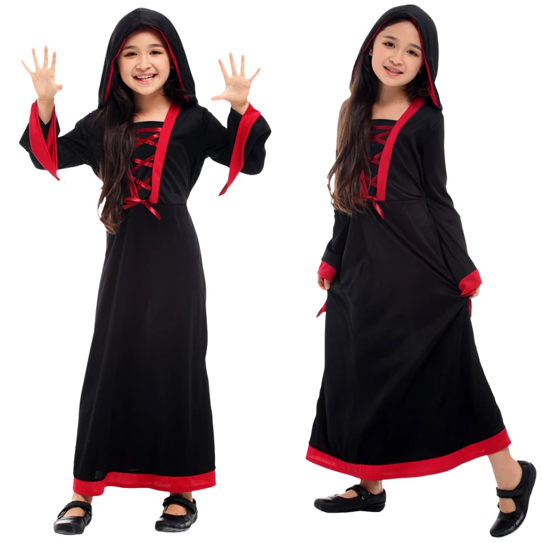 

Halloween for Kids Vampire Girls Costumes Vampire Queen Prince Carnival Party Fancy Dress Cosplay Costume