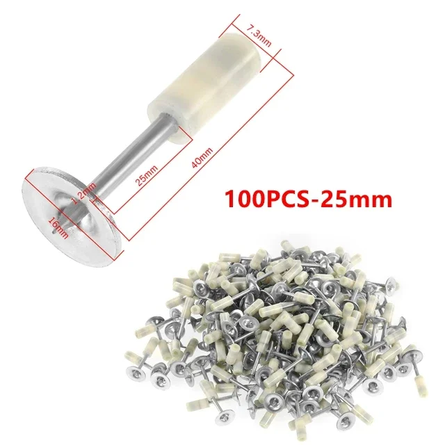 100 шт./200 шт. 25 мм/32 мм/42 мм круглый стальной гвоздь ручной огненный пистолет для гвоздей с фиксированным колышком потолочный артефакт диаметром 7,3 мм для мини-пистолета для гвоздей александр мелентьевич волков огненный бог марранов