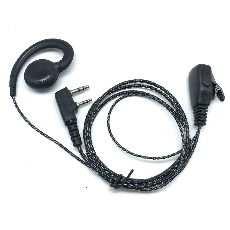 New Design Baofeng UV-5R 777 888s 2 Pin Ear Hook Earpiece Mic PTT Headset for Kenwood PUXING Linton QUANSHENG WOUXUN HYT Radios
