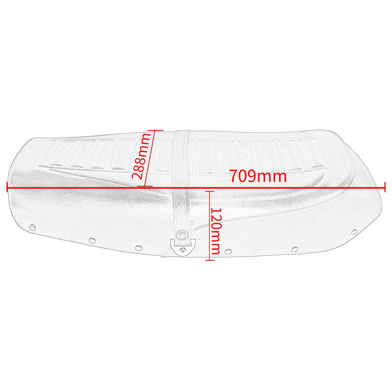 Мотоциклетное черное седло в винтажном стиле для Honda CB400 CB 400 1980 1982 1981 - купить по