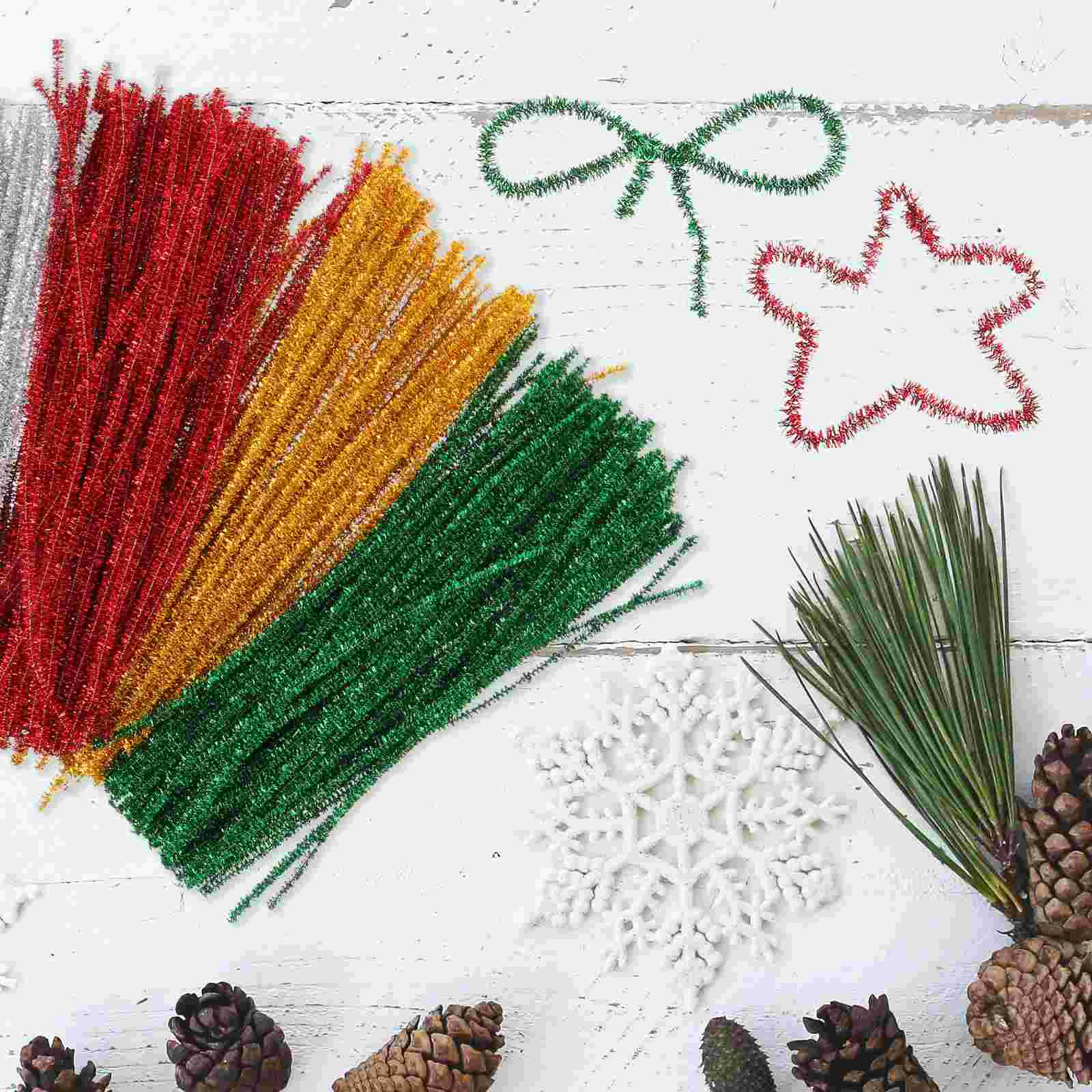 400 шт. очищающее средство рождественские стебли из синели принадлежности для