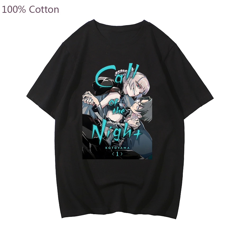 

Senpai Waifu Hentai Tshirt Call of the Night Nazuna Nanakusa T-shirt Yofukashi no Uta Japanese Anime T shirt Summer 100% Cotton