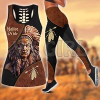 native pride 3d printed tank toplegging combo outfit yoga fitness legging women