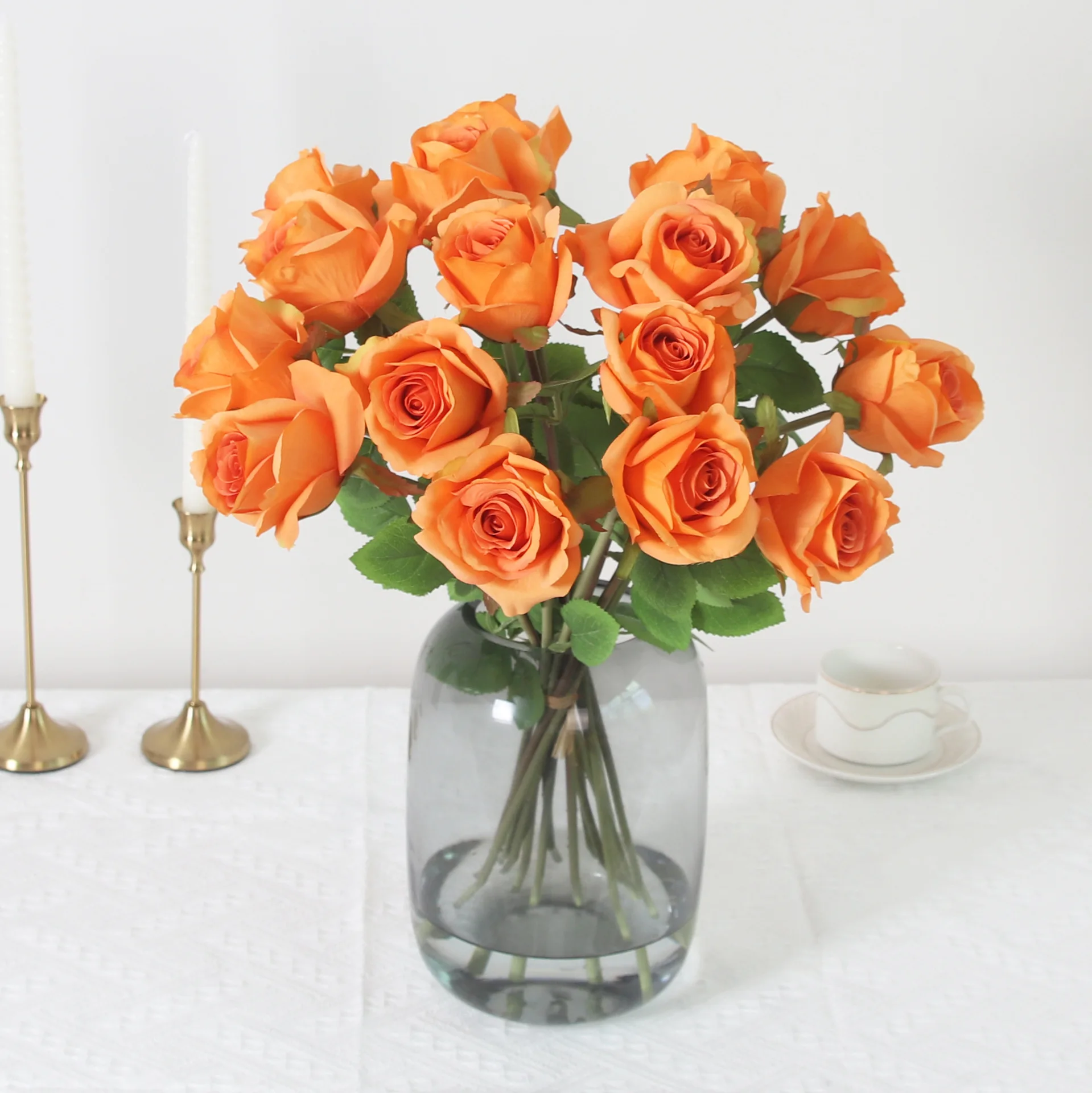 

Artificial Rose Bouquets Simulation Silk Flowers Wedding Bouquet Valentine's Day Gift Home Living Room Flower Arrangement Decor