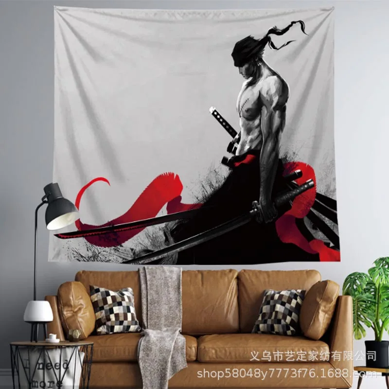 

Cartoon anime One Piece Naruto background cloth ins hanging cloth bedroom decoration cloth tapestry wall hanging cloth