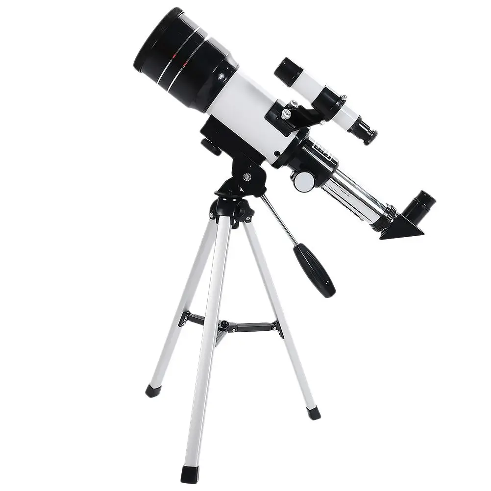 70mm Professional Astronomical Telescope Monocular Telescope Refractive Eyepiece with a Tripod Assorted Color