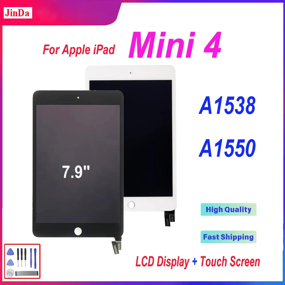 Фото 7,9-дюймовый ЖК-дисплей для iPad Mini 4 Mini4 A1538 A1550, сенсорный экран, дигитайзер, сенсорная панель в сборе с бесплатными инструментами №1