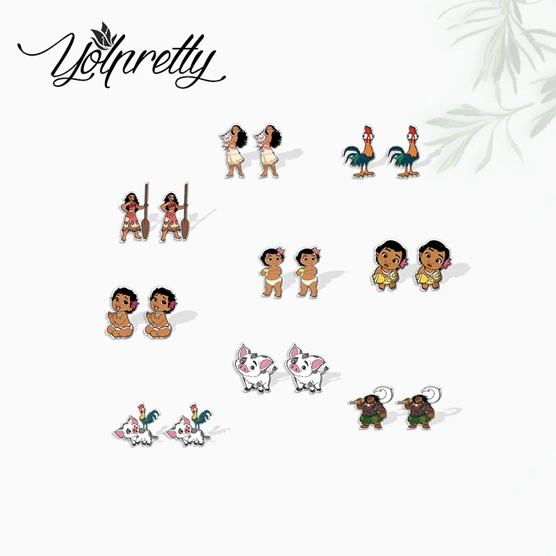 Новое поступление 2022 серьги-гвоздики из эпоксидной смолы в виде свиньи