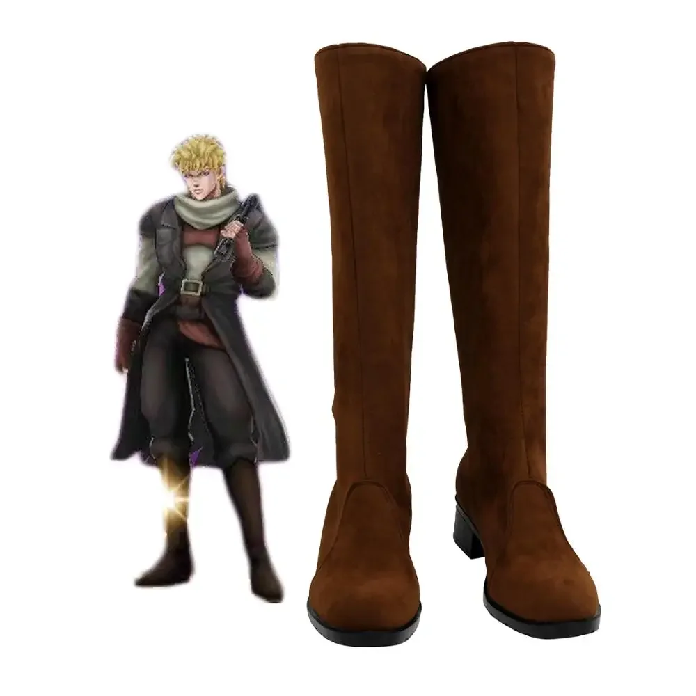 Ботинки для косплея Невероятные приключения Джоджо обувь коричневого цвета