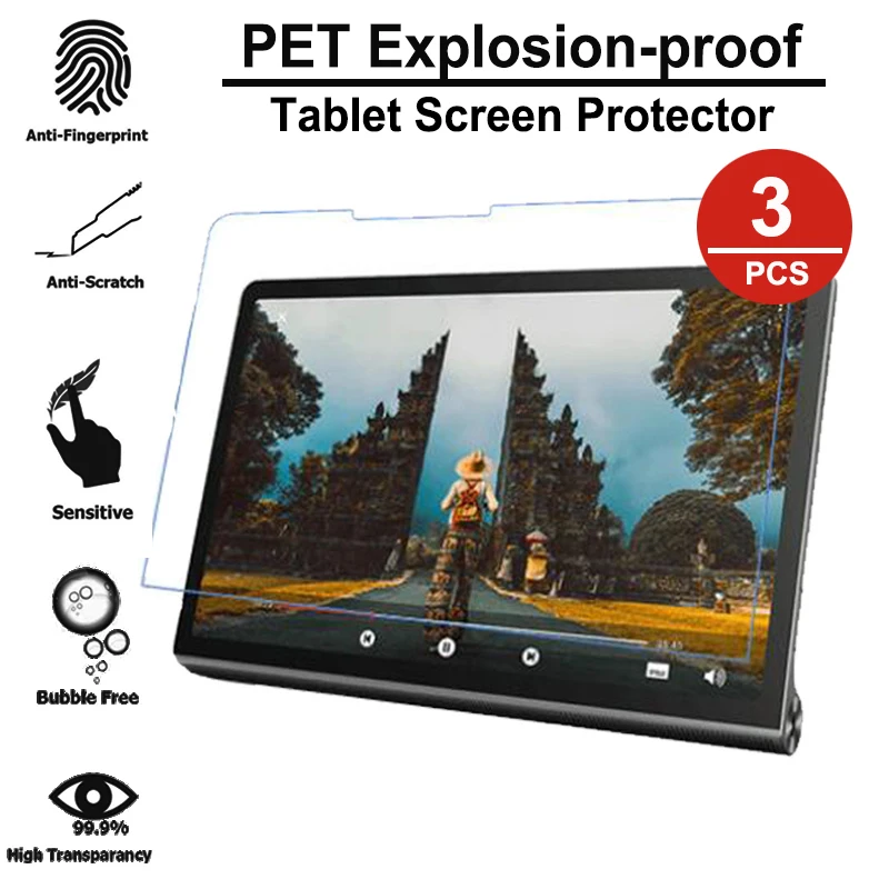 

3PCS Screen Protector Tablet Film For Lenovo Yoga Tab 11 Inch 11.0" HD PET Anti-Scratch Anti- Water Tablet Film Not Glass