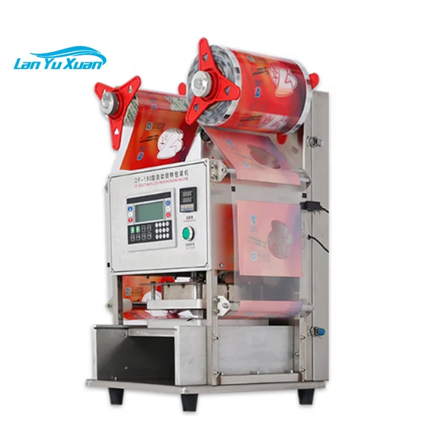 

Tabletop Fully Automatic Sealer Lunch Box Food Tray Sealing Packing Machine