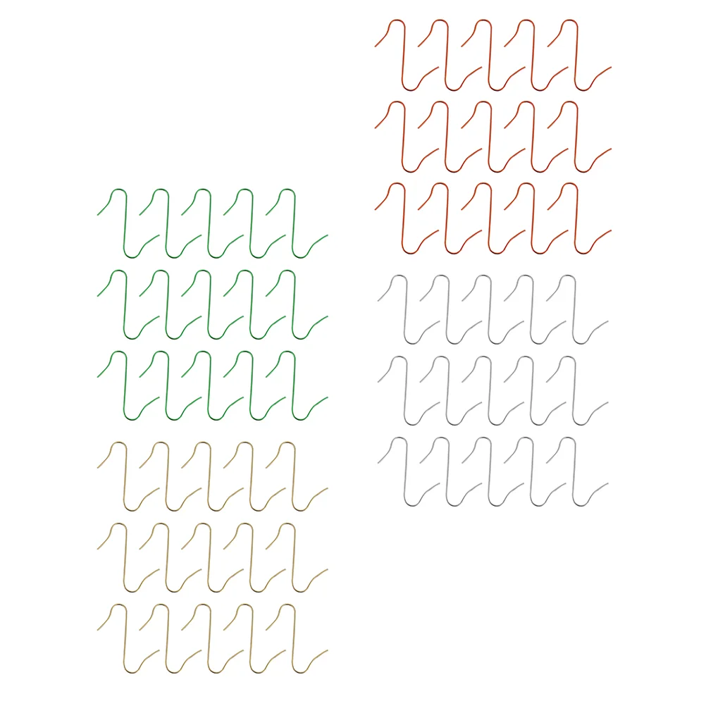 

200Pcs Simple Garland Hanging Hooks Christmas Metal Hook Christmas Decor