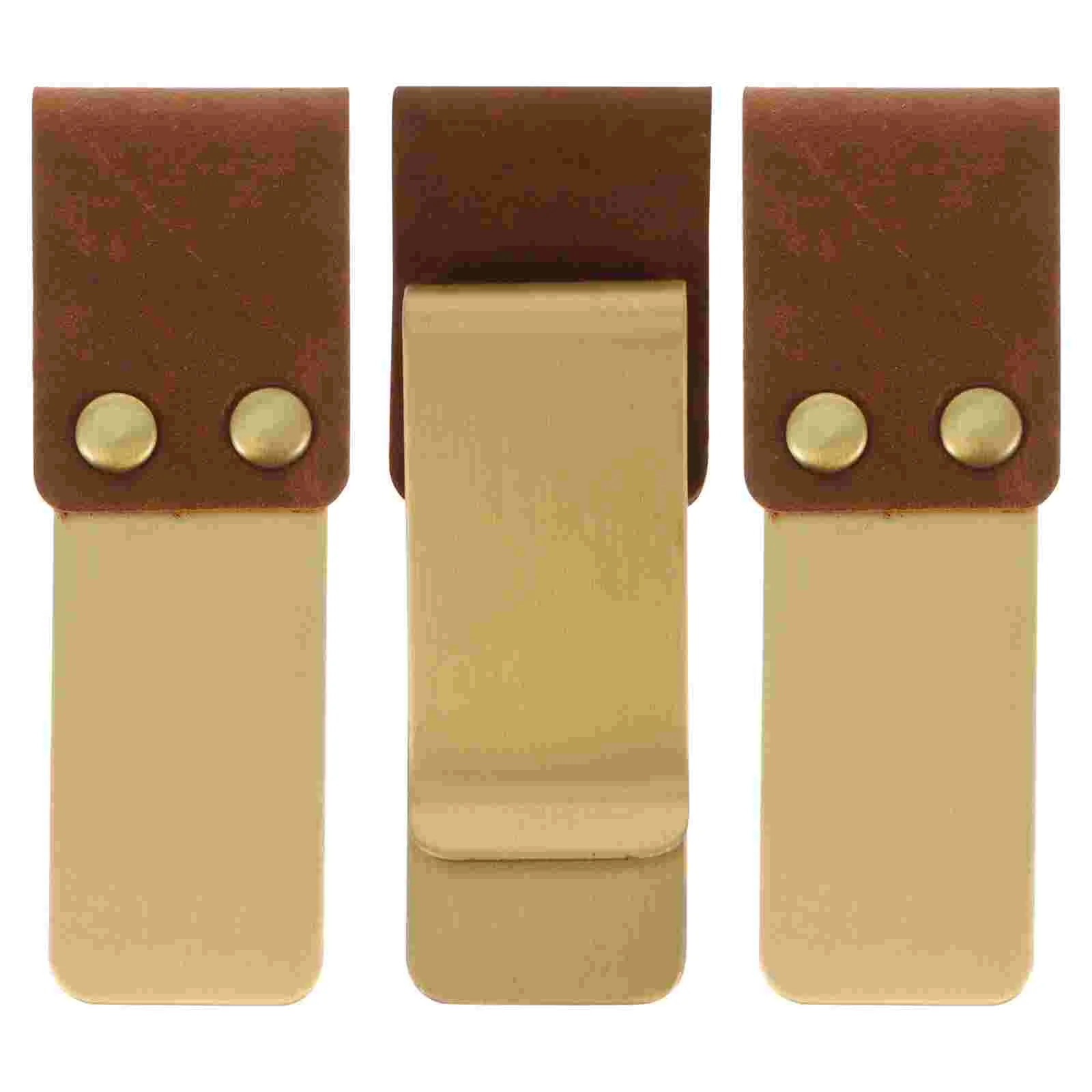 

3 Pcs Accessories Notebook Pen Holder Fountain Elastic Loop Alloy Clamp Office for desk