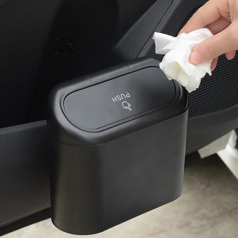 

Car Trash Can Car Seat Back Door Hanging Storage Box Multi-functional Garbage Bag Folding for Automotive Supplies
