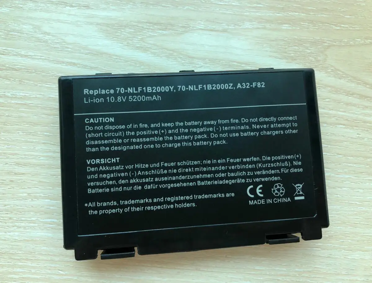 Аккумулятор для ноутбука Asus F52 K501 K50AB K50ID-X1 K51AB K61IC-A1 K70IJ P50IJ X5C X66 X70, бесплатная доставка (art.: 42145ad1) - 42145ad1