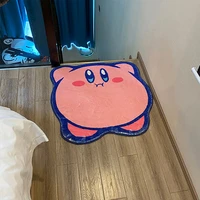 60cm kirbys carpet kawaii pink game peripheral mat childrens room decorative mat carpet home rugs bathroom non slip doormat