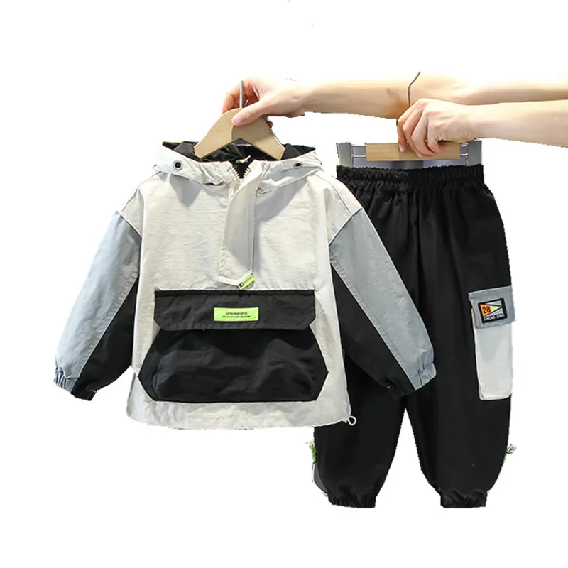 

Boys 1 To 7 Years Clothes Sets Spring Autumn Children Casual Hoodies Coats Pants 2pcs Tracksuits For Baby Kids Sports Suits 2022