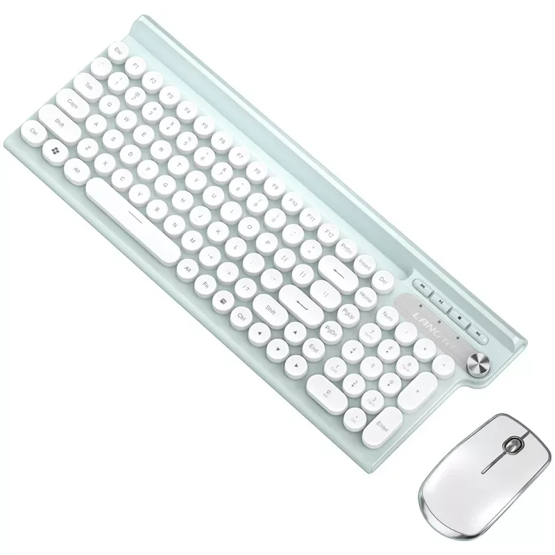 

Chargeable New 2.4G Mute Multimedia Keyboard USB Wireless Mouse Combo Set Automatically Turn on the Power Saving Mode