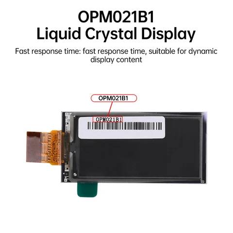 OPM021B1-FPC 213-inch LCD Screen for Smart Thermostat Tools Resolution 122250 Interface SPI 24 contacts