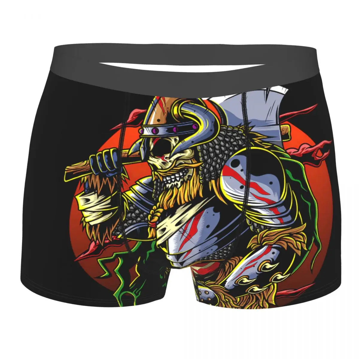 

Samurai Viking Warrior Ronin Berserk Armor Axe Underpants Breathbale Panties Male Underwear Print Shorts Boxer Briefs