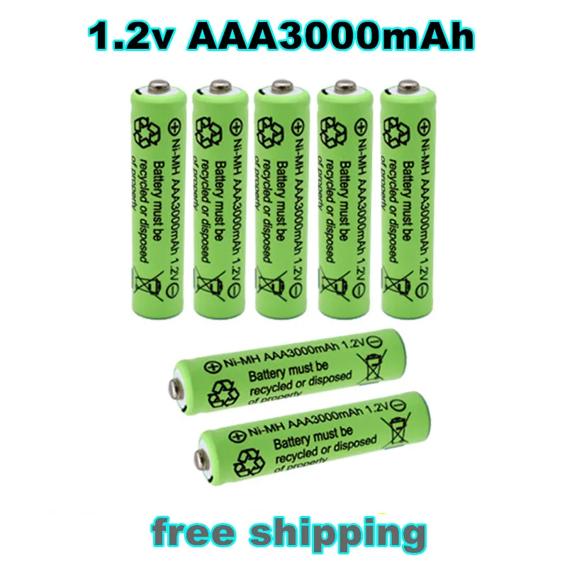 

2022 New 3000mAh 1.2V AAA NI-MH Rechargeable Battery For Flashlight Camera wireless mouse toys Pre-Charged Batteries