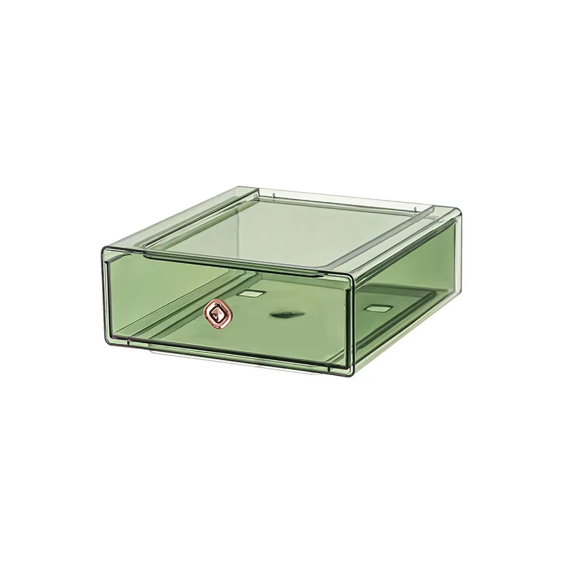 

Jul2881 Light Luxury PET Cosmetics Storage Box Drawer Jewelry Storage Box