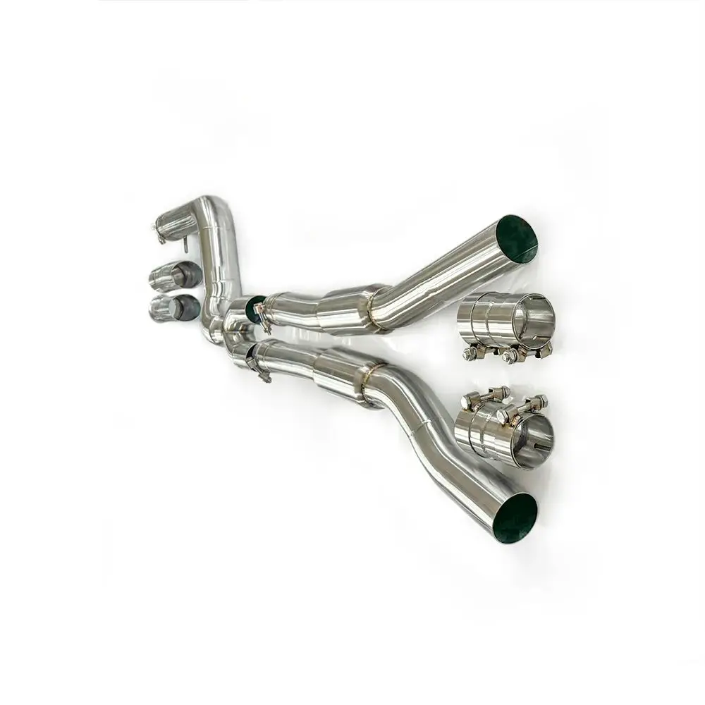 Средняя труба из нержавеющей стали с резонатором для выхлопной трубы BMW M340i G20 3 0 T