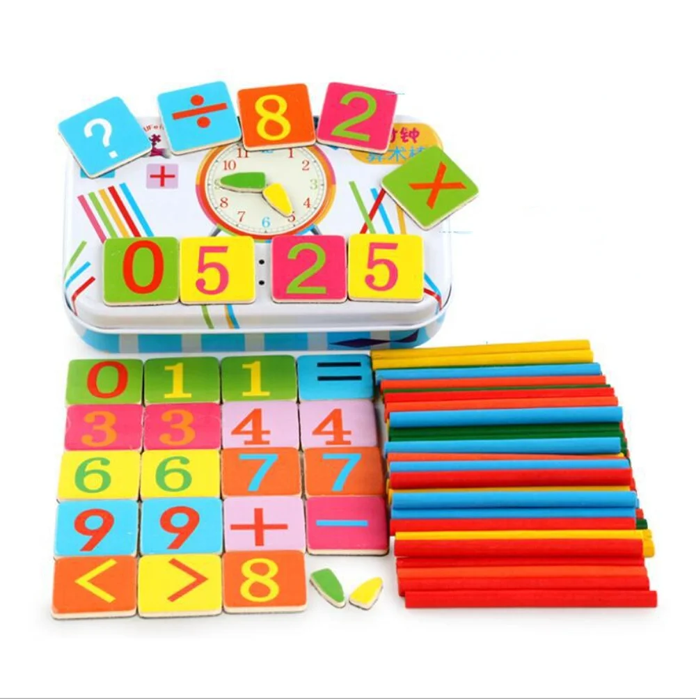 

Children Wooden Math Toy Learning Educational Toys Digital Stick Montessori Teaching Aid Mathematics Enlightenment Knowledge