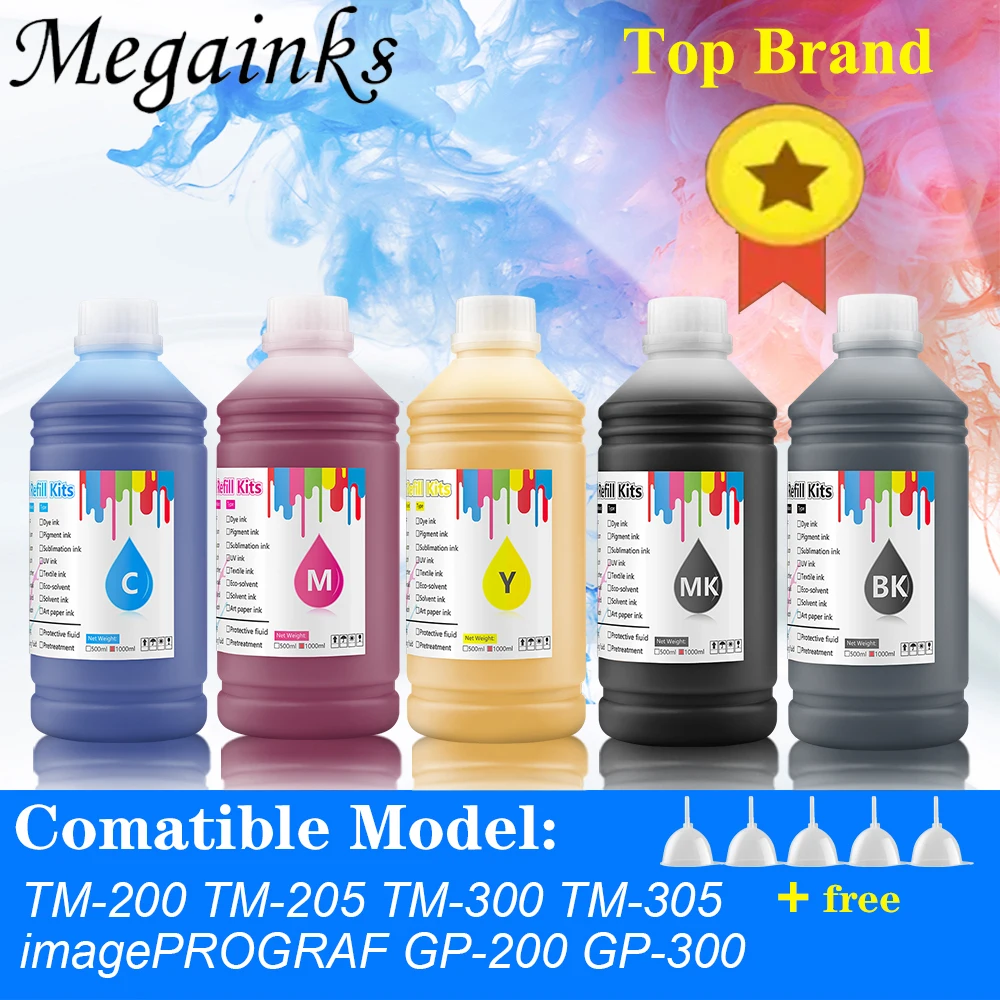 

RU free shipping 1000ML per bottle PFI120 PFI 120 pigment ink for Canon TM200 TM205 TM300 TM305 200 205 300 305 printer inks