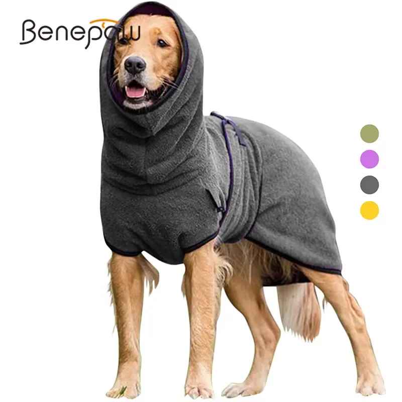 

Модная зимняя куртка для собак Benepaw, однотонный теплый Регулируемый жилет для щенка, пальто, толстовки, одежда, мягкая флисовая одежда для щенков