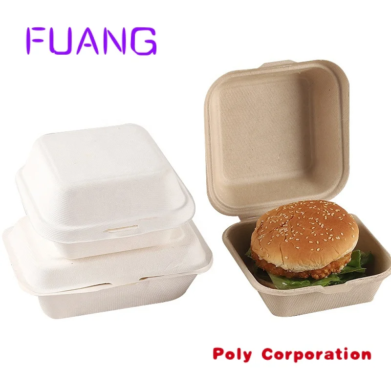 Cheap Hot Sales Biodegradable Hamburger Box Food Cake Box Sandwich Container Freeze Safe Cake Box Cake Packaging Free. Customize