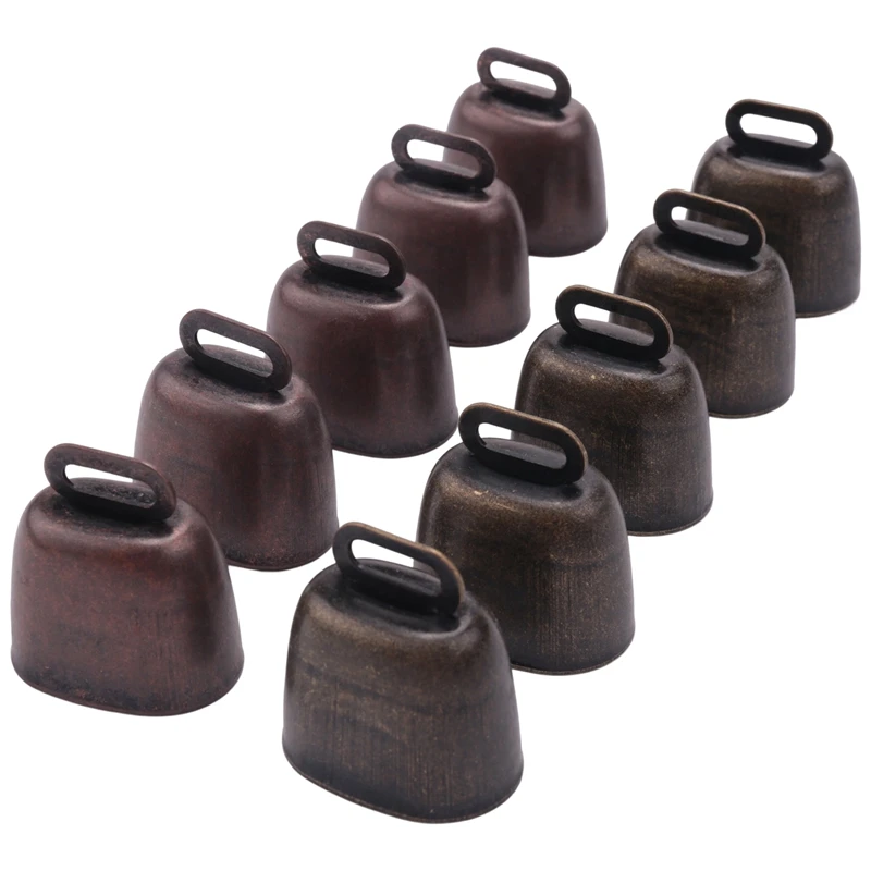 

10PCS Cow Horse Sheep Bells Grazing Small Brass Bells,Cowbell Retro Bell For Horse Sheep Grazing Copper,Cow Bells Noise Maker