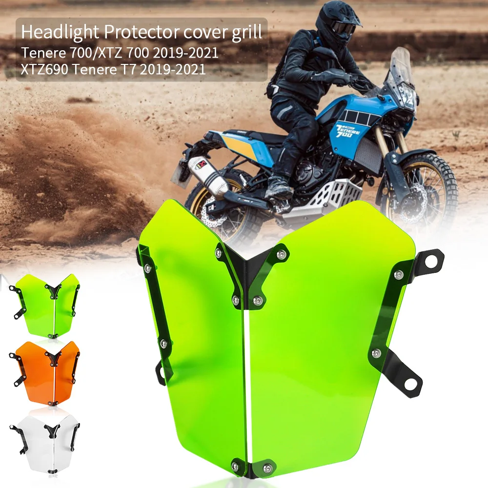 

Headlight bracket For Yamaha Tenere 700 Moto Head light Guard Headlight Headlamp Grille Guard Protector Tenere700 2019 2020 2021