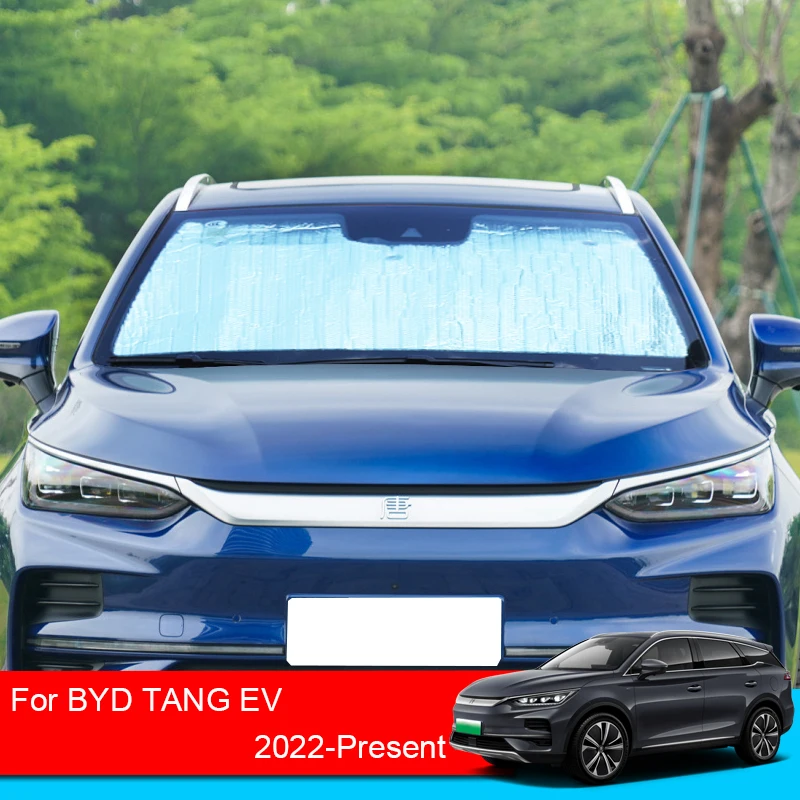 

For BYD TANG EV 2022 2023 2024 Car Sunshades UV Protection Curtain Sun Shade Visor Front Windshield Protector Car Accessories
