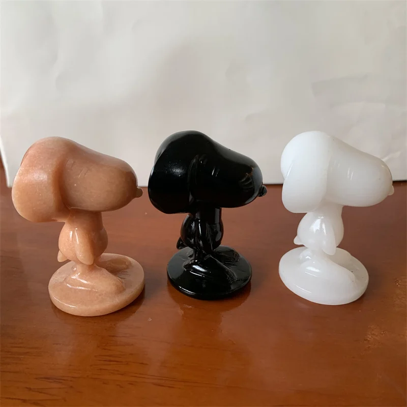 1 шт. декоративная статуя собаки с кристаллами