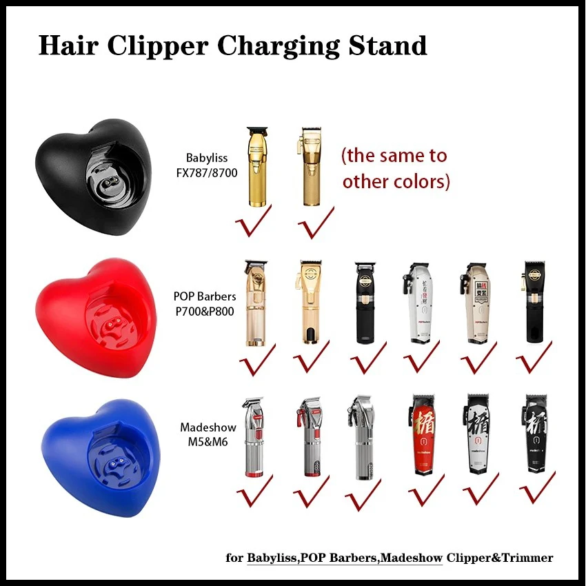Professional Hair Clipper Charging Stand for Madeshow Babyliss POP Barbers Hair Cutting Machine Trimmer Barber Accessaries