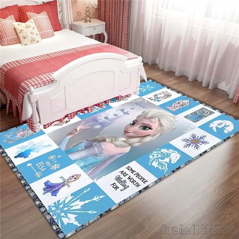 Коврик Disney с изображением аниме Анны и Эльзы 80x120 см