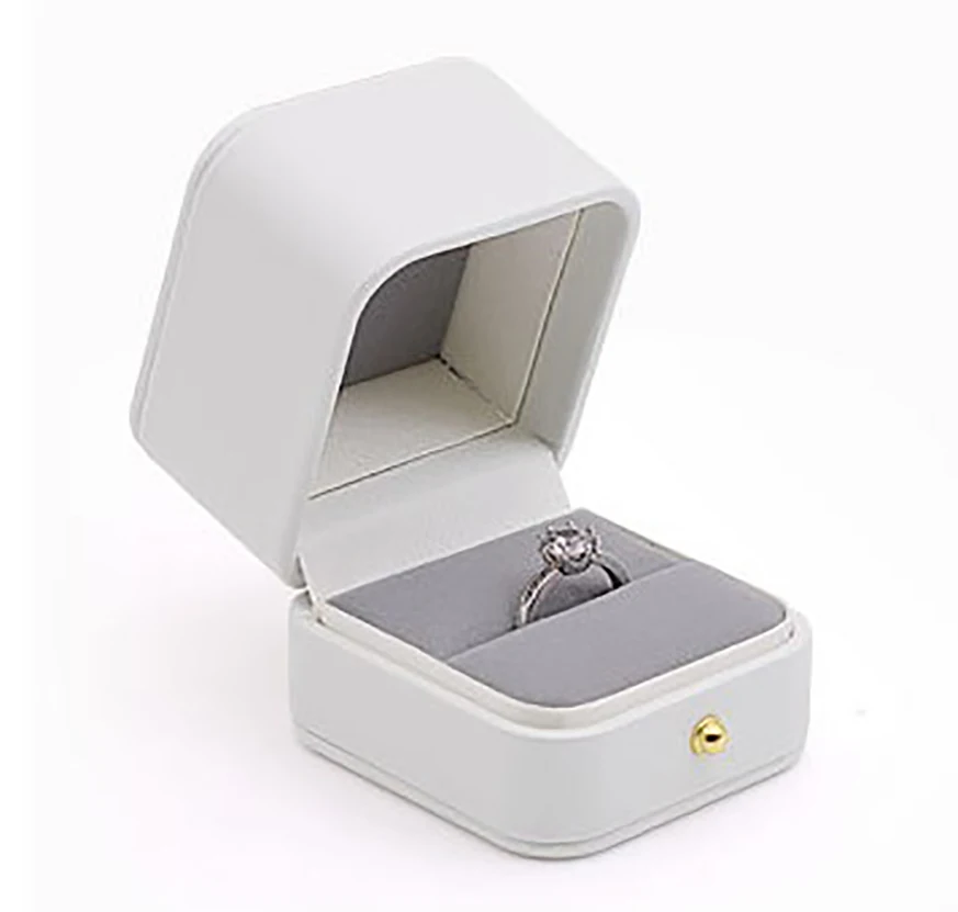 

Белая шкатулка для хранения ювелирных изделий из искусственной кожи, серьги, кольцо, кулон, ожерелье, браслет, органайзер, дисплей, высококачественная шкатулка для драгоценностей Joyero