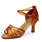 Новинка; Танцевальная обувь для взрослых; женская танцевальная обувь; обувь для латинского Танго; Лидер продаж; каблук высотой 7 см и 5 см; женские брендовые бальные туфли