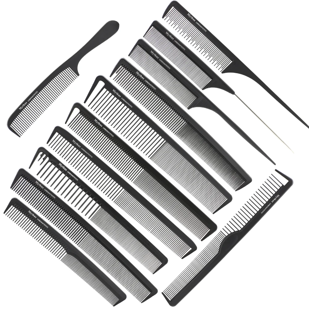 набор расчесок для волос. набор расчесок. набор парикмахерских расчесок. расческа зингер инфинити comb расческа плоская. набор расчесок jaguar a-line 9 шт черный.