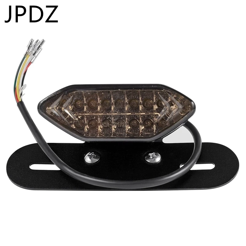 

12V LED Universal Motorcycle Integrated Brake Tail Running Light Turn Signal License Plate Lamp