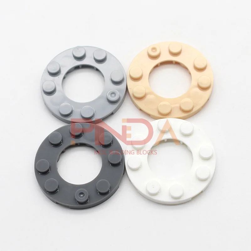 10 шт. Кирпичный строительный блок 11833 28620 29337 Пластина круглая 4 x с 2 отверстиями