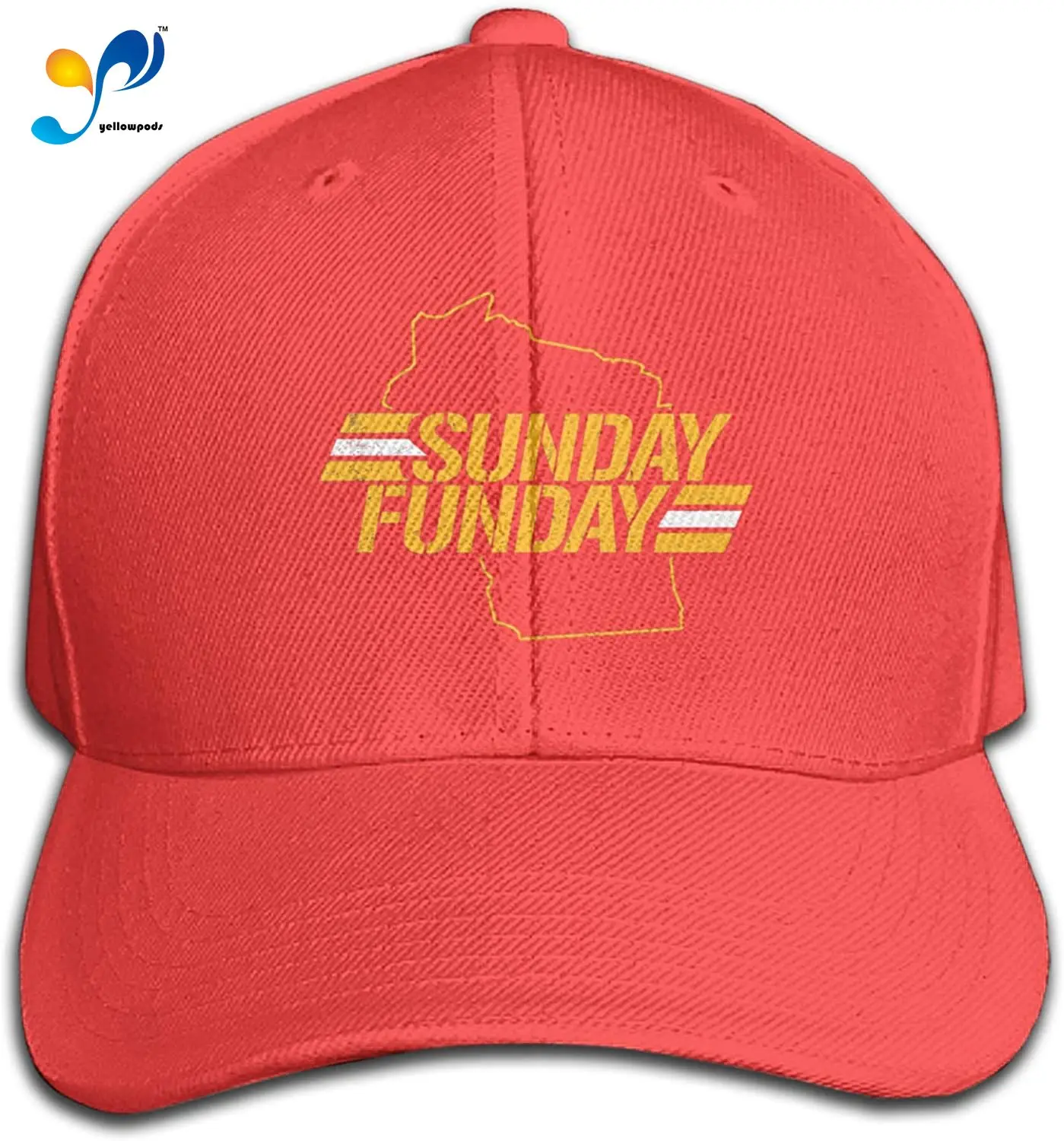 

Sunday Funday Classic Baseball Cap Dad Hat Adjustable Size Sandwich Cap