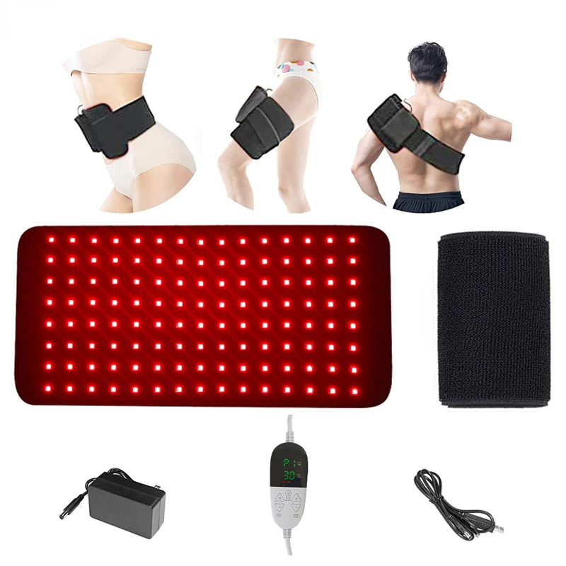

Red Light Infrared Therapy Belt Large Pad Slimming Pad LED 660nm 850nm Wearable Wrap Deep Therapy For Back Joint Pain Relief