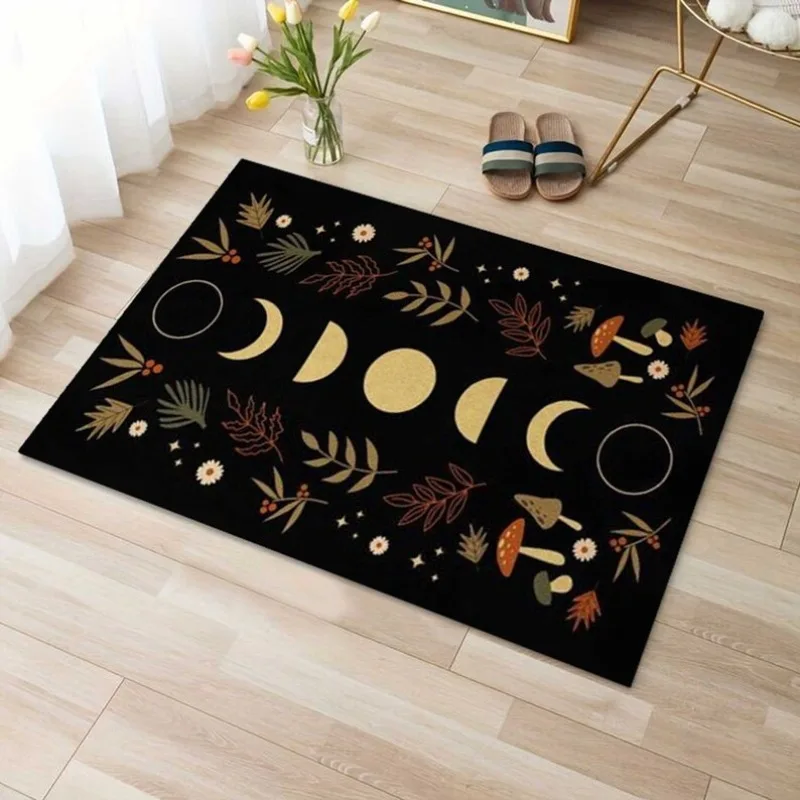 Ночные тематические коврики для спальни гостиной Moon Mystic Area нескользящий