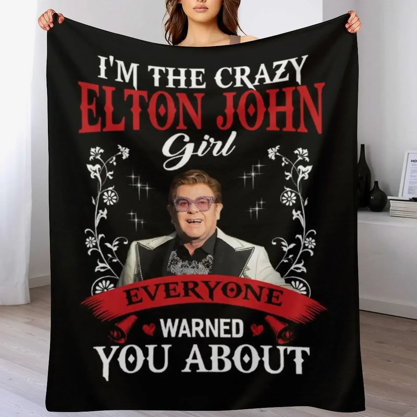 Винтажное одеяло Sir Elton Country Music - Ретро Элтон Rocket Man волосатые теплые зимние одеяла