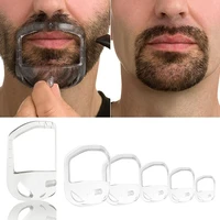 5pcsset men beard styling tool men beard goatee shaving template beard shaving face care modeling grooming gift for husband