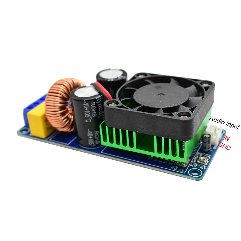 Одноканальный цифровой усилитель мощности HIFI Power IRS2092 500 Вт плата класса D