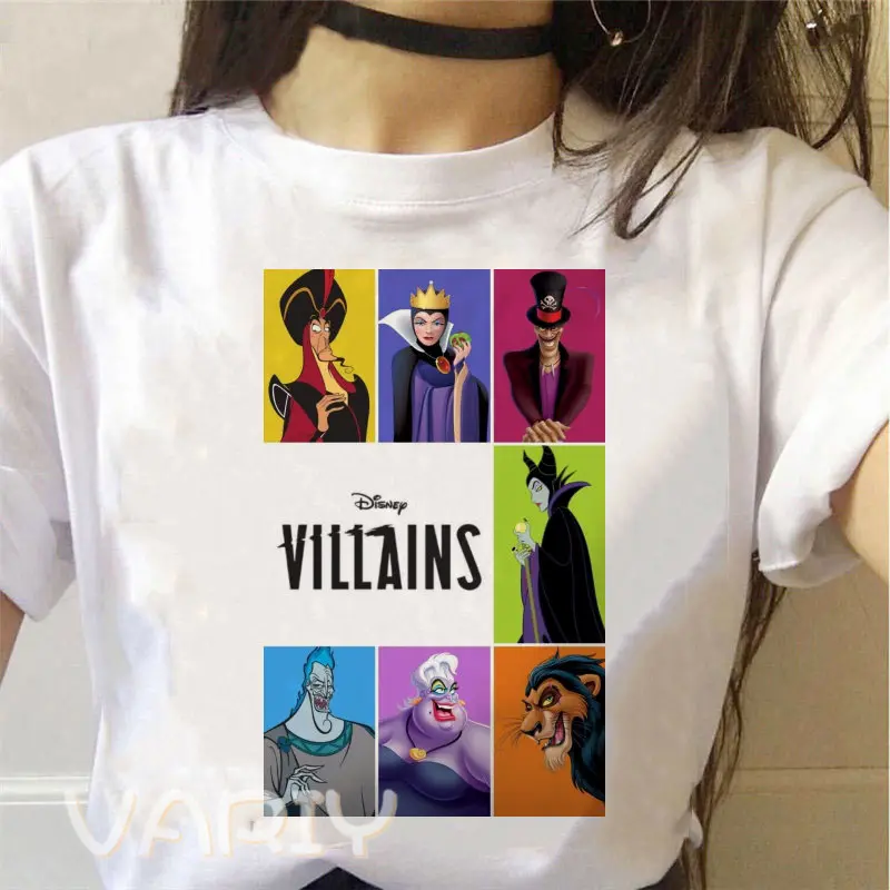 Футболки Villains The Evil Tour женские модные футболки с короткими рукавами Y2K для фанатов